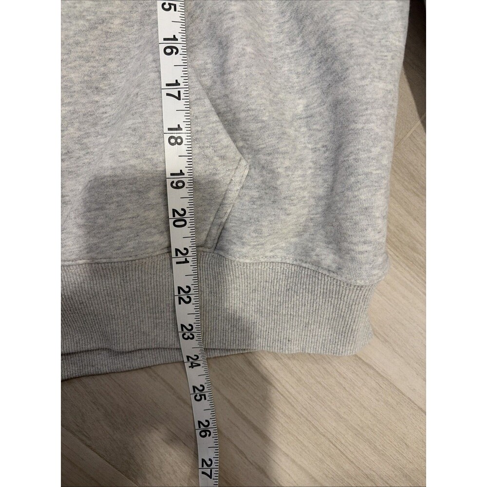 Parke OG Varsity Gray Fleece Pullover Hoodie Womens L/XL Oversized - Picture 5 of 7
